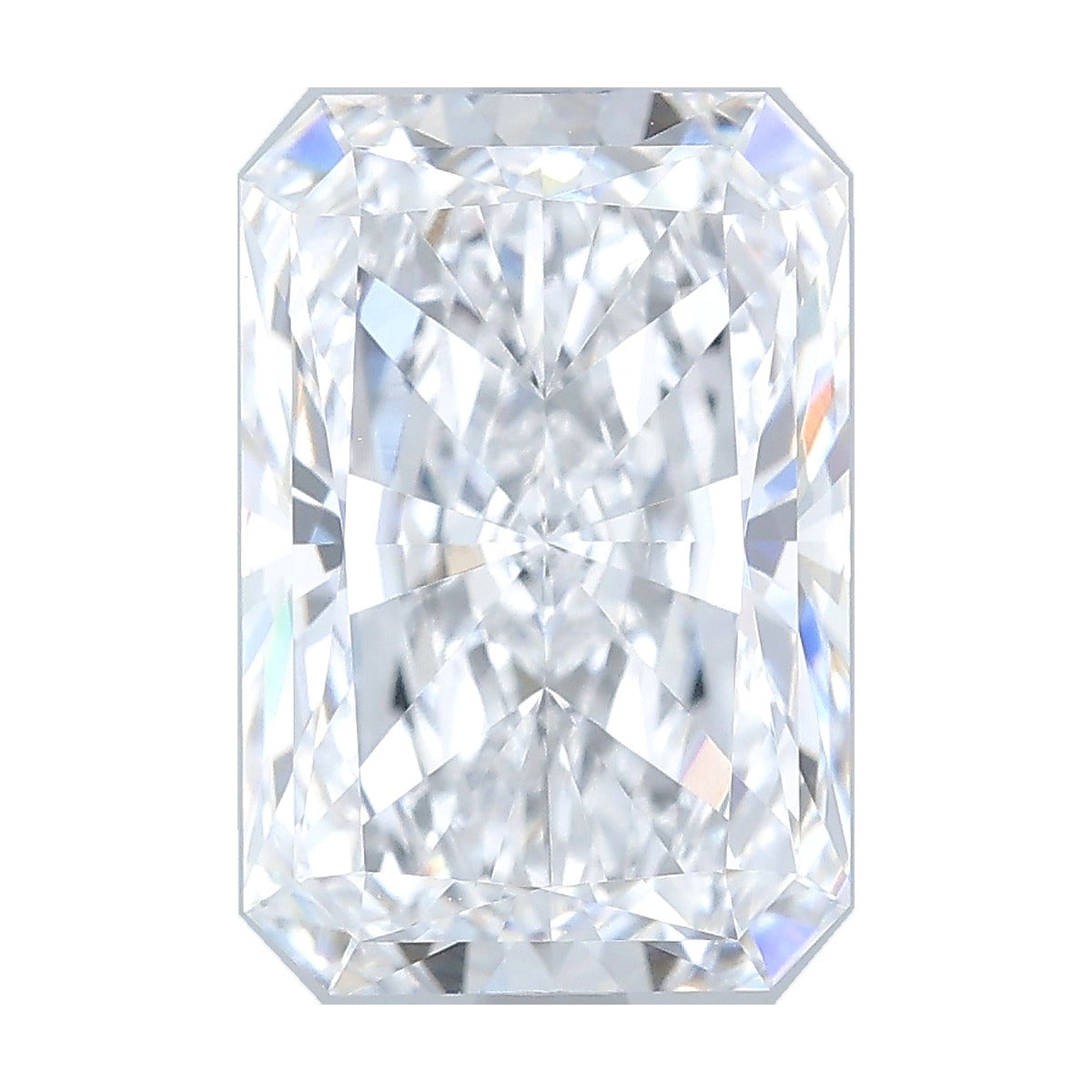 3.78 ct radiant lab-grown diamond, D color, VVS2 clarity, IGI certified, still from its 360° video