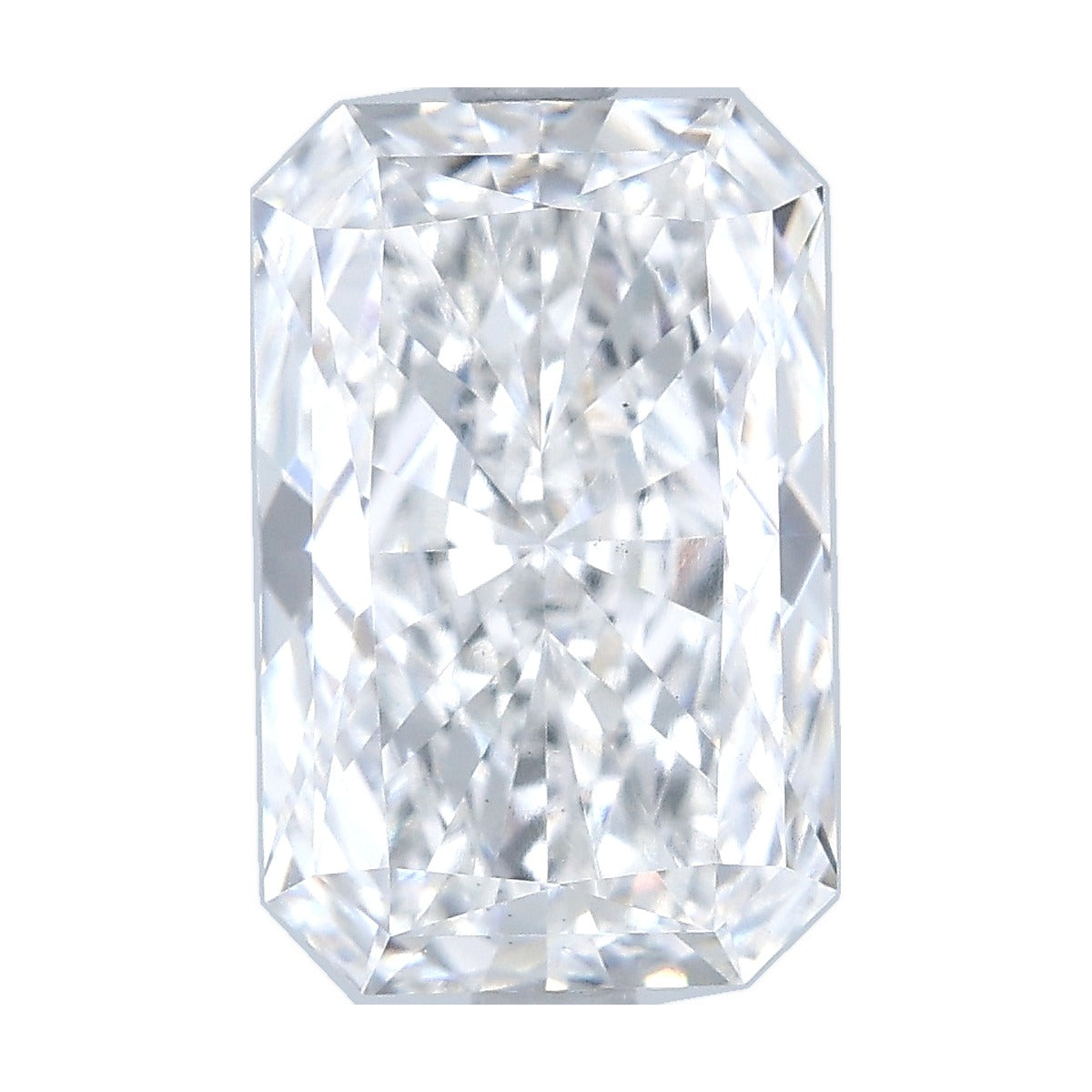 3.78 ct radiant lab-grown diamond, E color, VS1 clarity, IGI certified, still from its 360° video