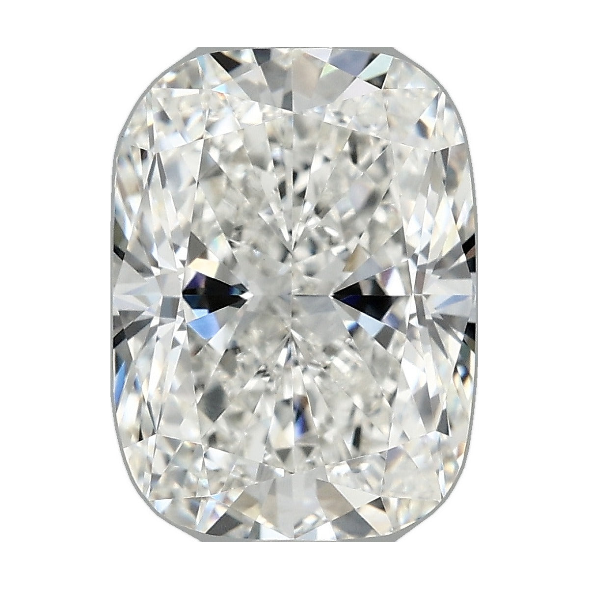 3.81 ct elongated cushion lab-grown diamond, F color, VVS2 clarity, IGI certified, still from its 360° video