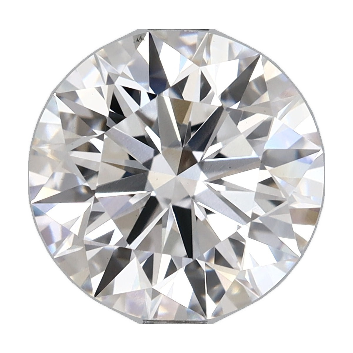 3.81 ct round lab-grown diamond, D color, VS1 clarity, IGI certified, still from its 360° video