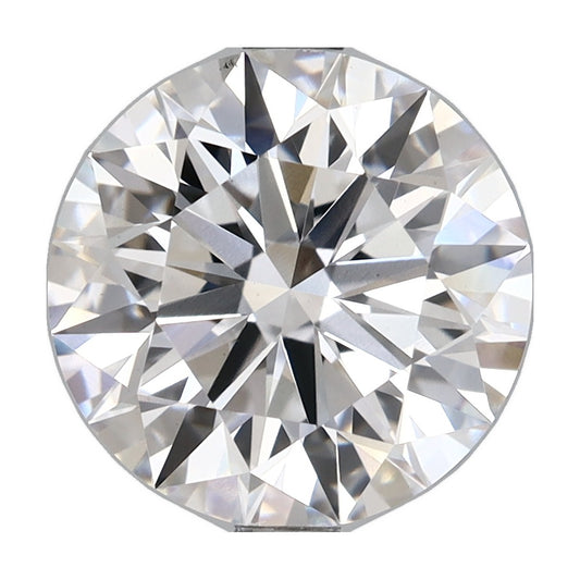 3.81 ct round lab-grown diamond, D color, VS1 clarity, IGI certified, still from its 360° video