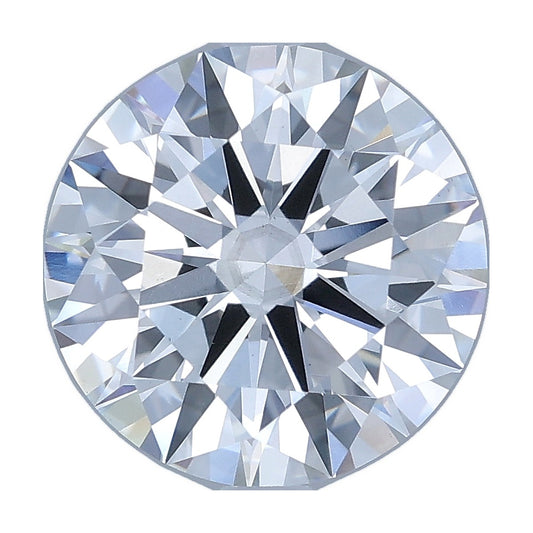 3.81 ct round lab-grown diamond, D color, VS2 clarity, IGI certified, still from its 360° video