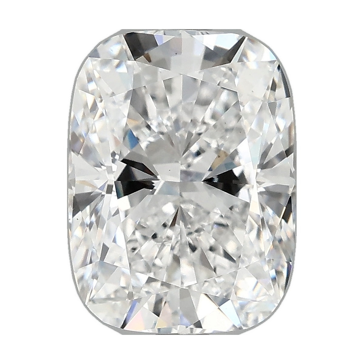 3.85 ct elongated cushion lab-grown diamond, D color, VS1 clarity, IGI certified, still from its 360° video