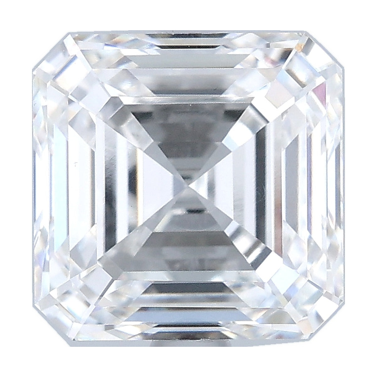 3.87 ct asscher lab-grown diamond, E color, VVS2 clarity, IGI certified, still from its 360° video