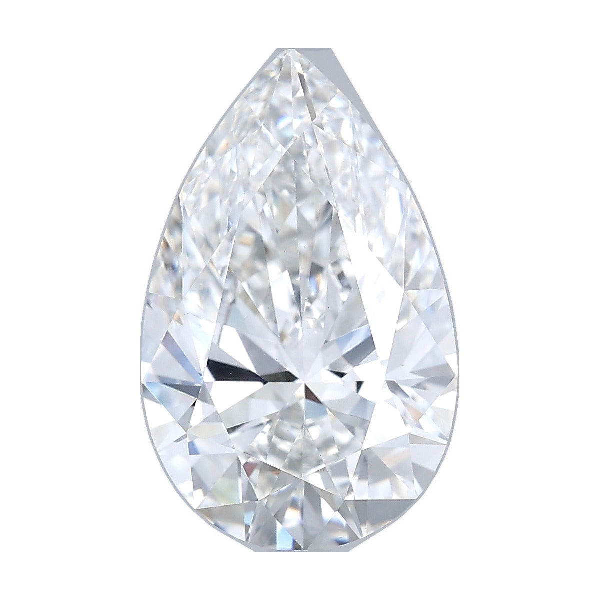 3.87 ct pear lab-grown diamond, F color, VS1 clarity, IGI certified, still from its 360° video