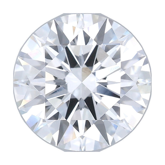 3.87 ct round lab-grown diamond, E color, VVS2 clarity, IGI certified, still from its 360° video