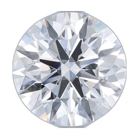 3.90 ct round lab-grown diamond, E color, VVS2 clarity, IGI certified, still from its 360° video