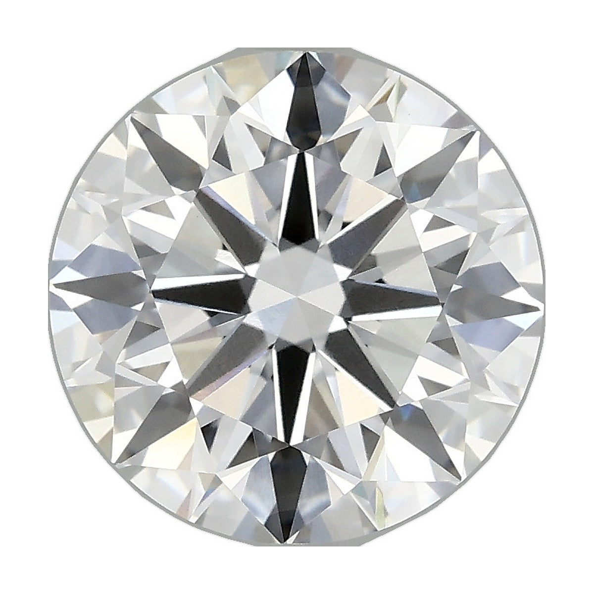 3.94 ct round lab-grown diamond, D color, VVS2 clarity, IGI certified, still from its 360° video