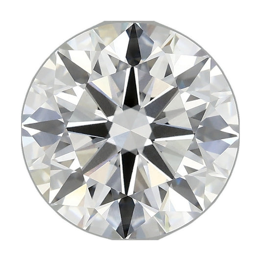 3.94 ct round lab-grown diamond, D color, VVS2 clarity, IGI certified, still from its 360° video