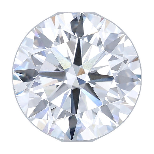 3.99 ct round lab-grown diamond, E color, VS1 clarity, IGI certified, still from its 360° video