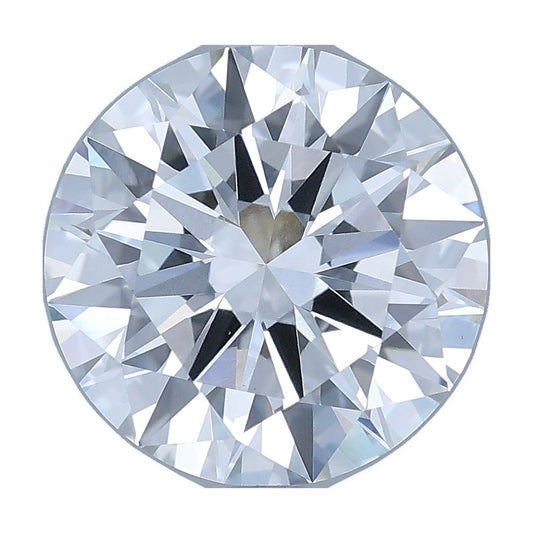 4.00 ct round lab-grown diamond, D color, VVS2 clarity, IGI certified, still from its 360° video