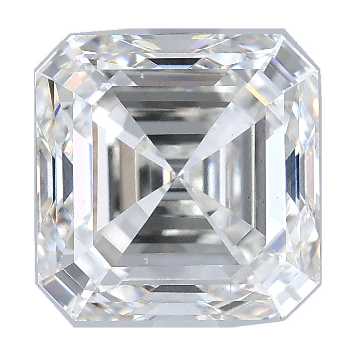 4.01 ct asscher lab-grown diamond, G color, VS2 clarity, IGI certified, still from its 360° video