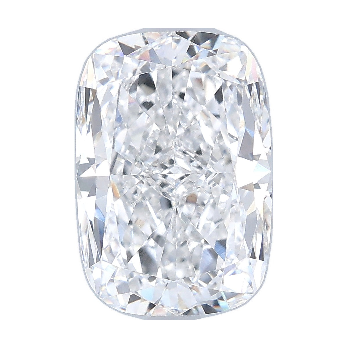 4.01 ct elongated cushion lab-grown diamond, D color, VVS2 clarity, IGI certified, still from its 360° video