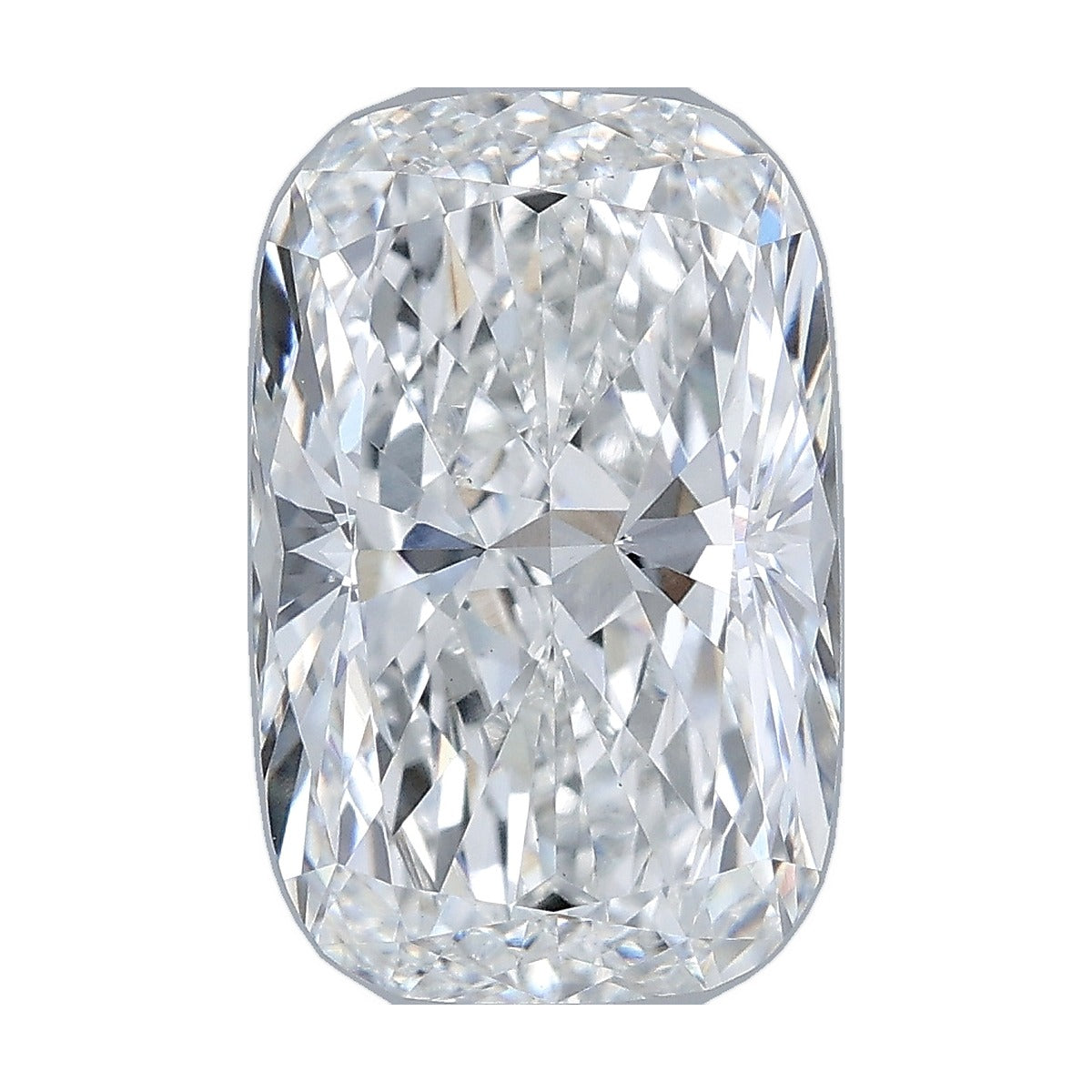 4.01 ct elongated cushion lab-grown diamond, F color, VS1 clarity, IGI certified, still from its 360° video