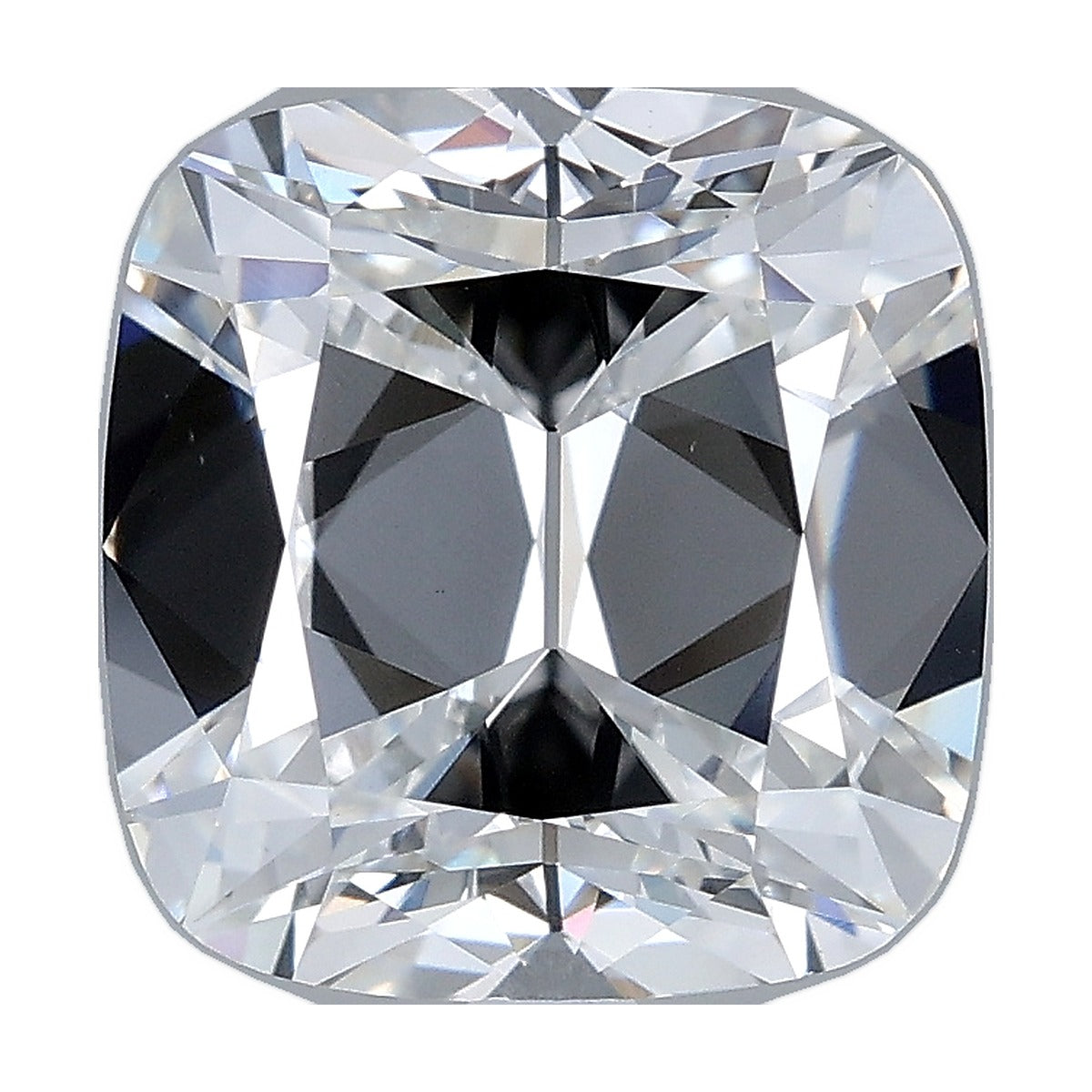 4.01 ct old mine cushion lab-grown diamond, E color, VVS2 clarity, IGI certified, still from its 360° video