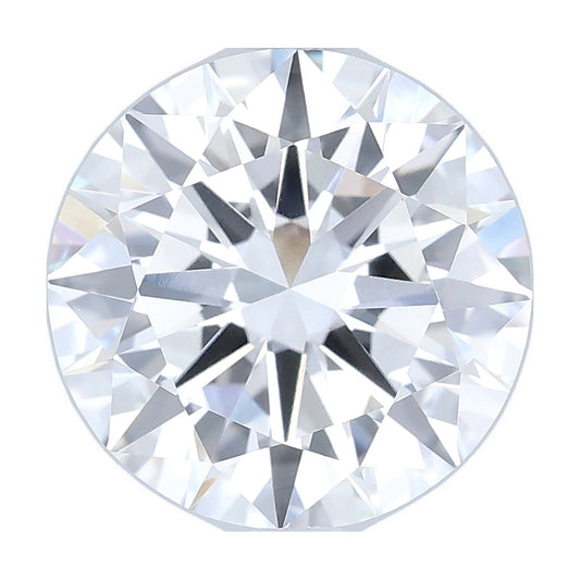 4.01 ct round lab-grown diamond, D color, VVS2 clarity, IGI certified, still from its 360° video