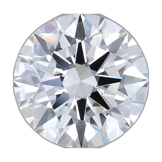 4.01 ct round lab-grown diamond, E color, VVS2 clarity, IGI certified, still from its 360° video