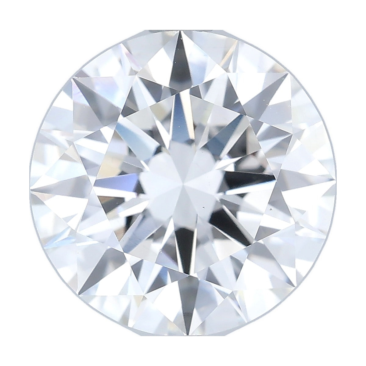 4.01 ct round lab-grown diamond, F color, VS1 clarity, IGI certified, still from its 360° video
