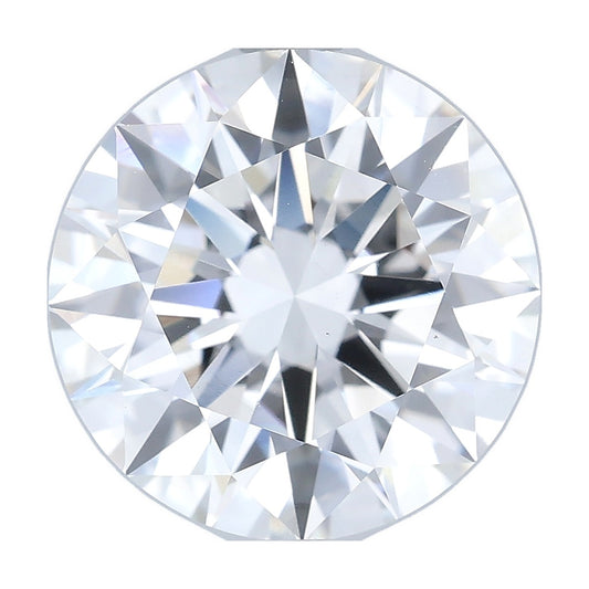 4.01 ct round lab-grown diamond, F color, VS1 clarity, IGI certified, still from its 360° video
