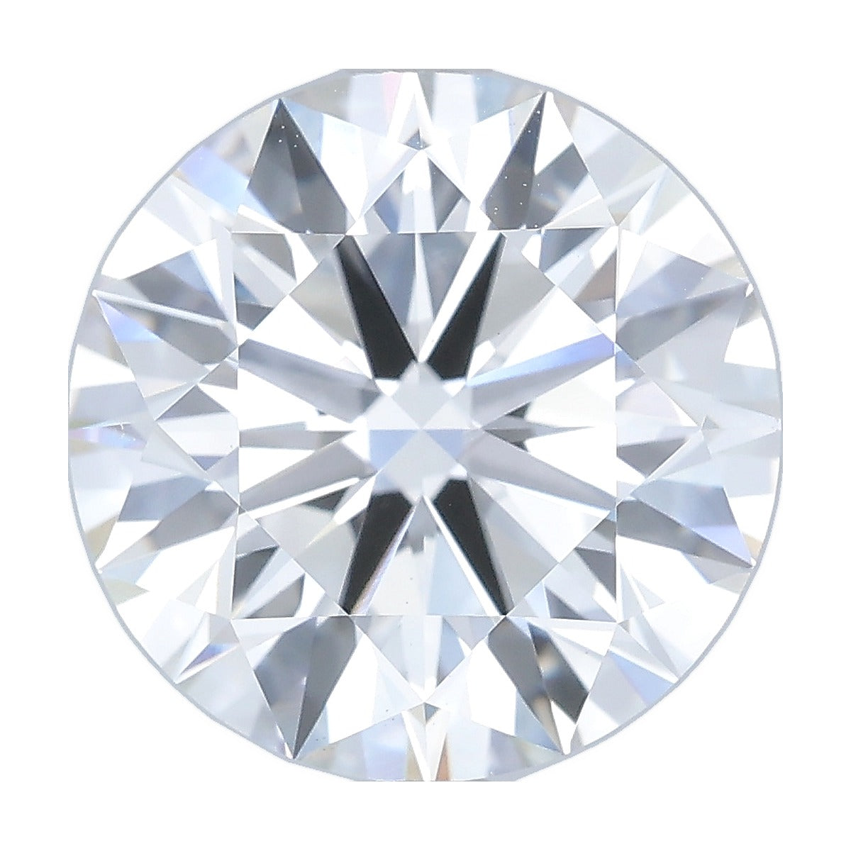 4.01 ct round lab-grown diamond, F color, VS1 clarity, IGI certified, still from its 360° video