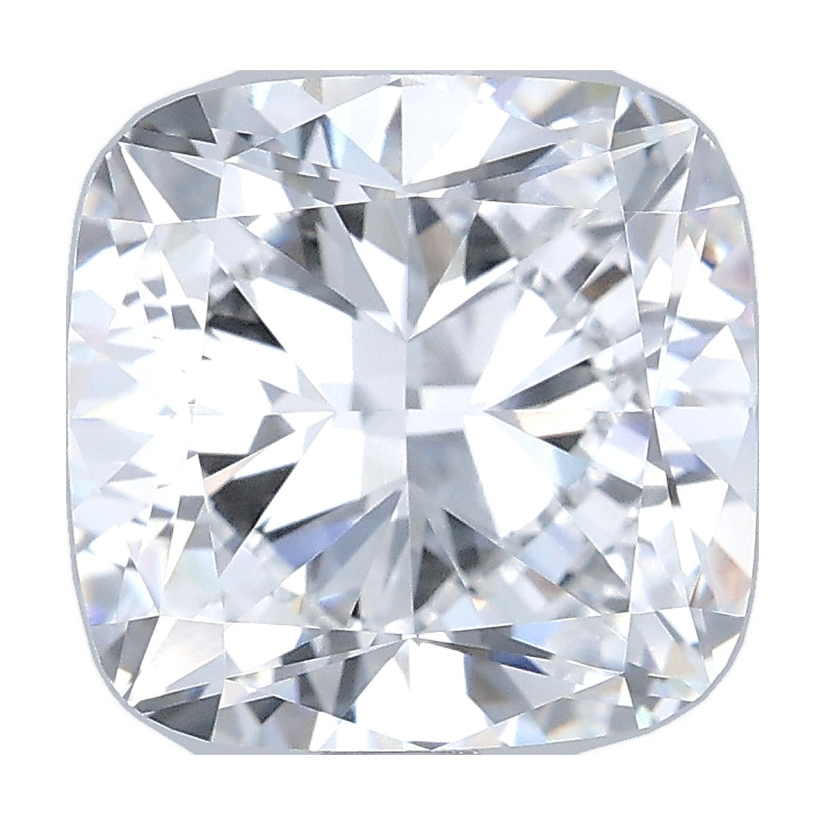 4.02 ct cushion lab-grown diamond, D color, VVS2 clarity, IGI certified, still from its 360° video
