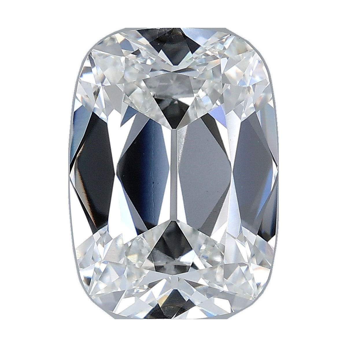 4.02 ct elongated old mine cushion lab-grown diamond, F color, VS1 clarity, IGI certified, still from its 360° video