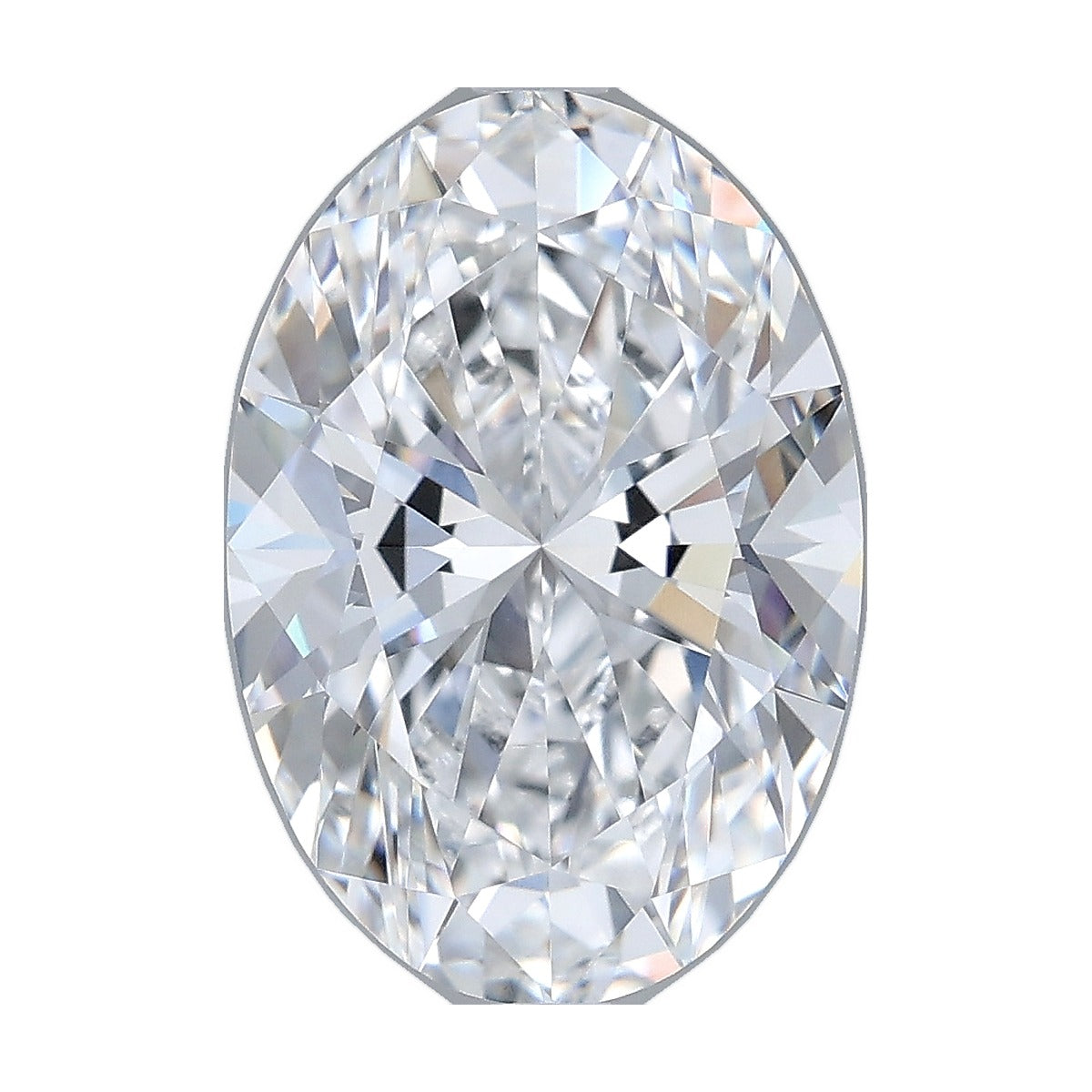 4.02 ct oval lab-grown diamond, D color, VVS2 clarity, IGI certified, still from its 360° video