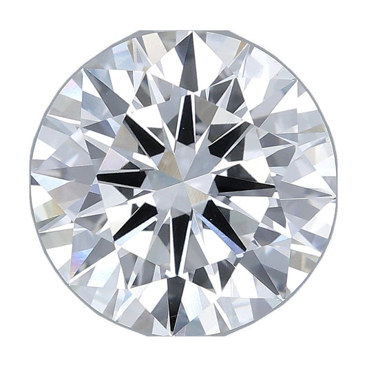 4.02 ct round lab-grown diamond, D color, VVS2 clarity, IGI certified, still from its 360° video