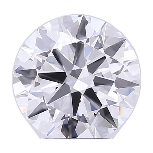 4.02 ct round lab-grown diamond, E color, VVS2 clarity, GIA certified, still from its 360° video