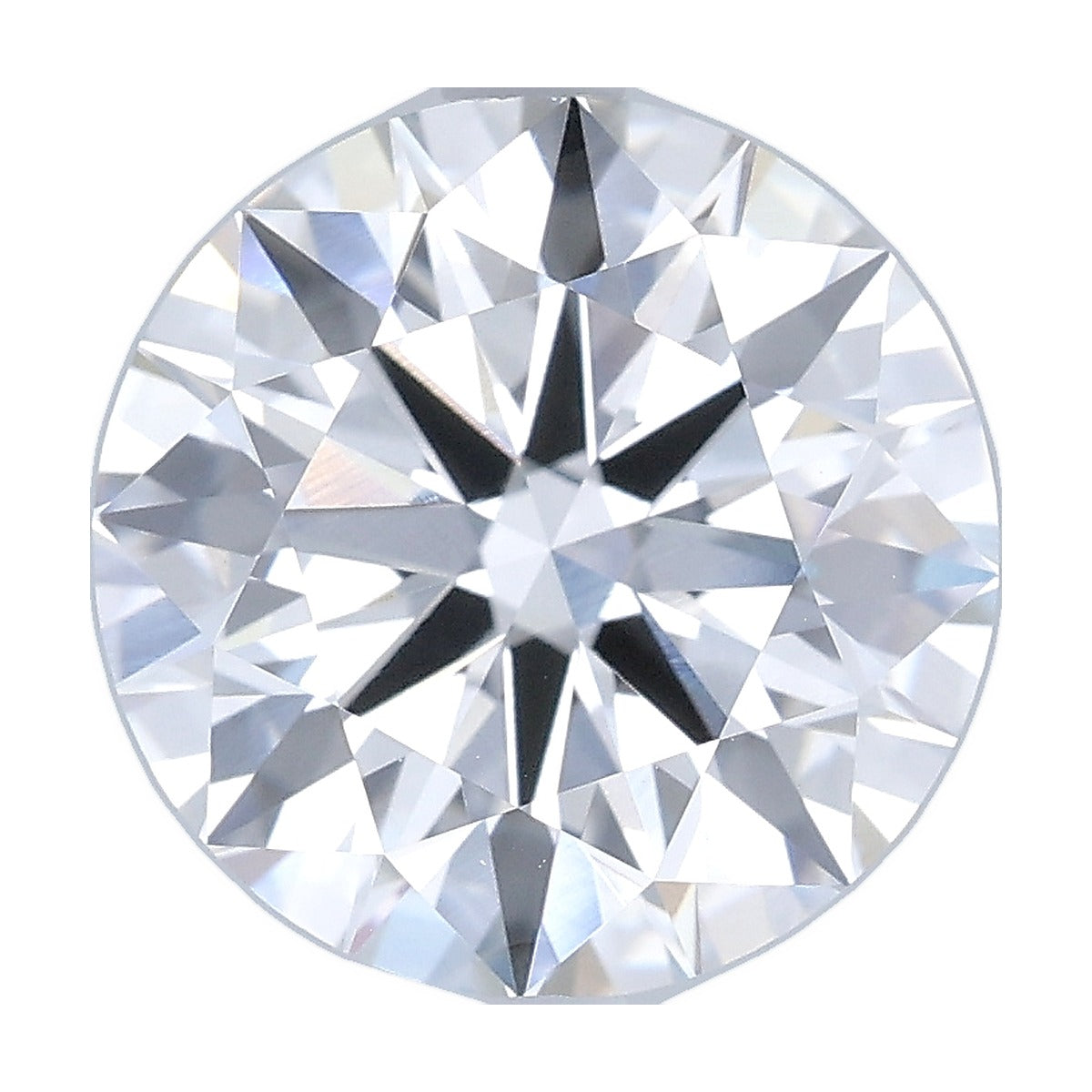 4.02 ct round lab-grown diamond, F color, VVS2 clarity, IGI certified, still from its 360° video