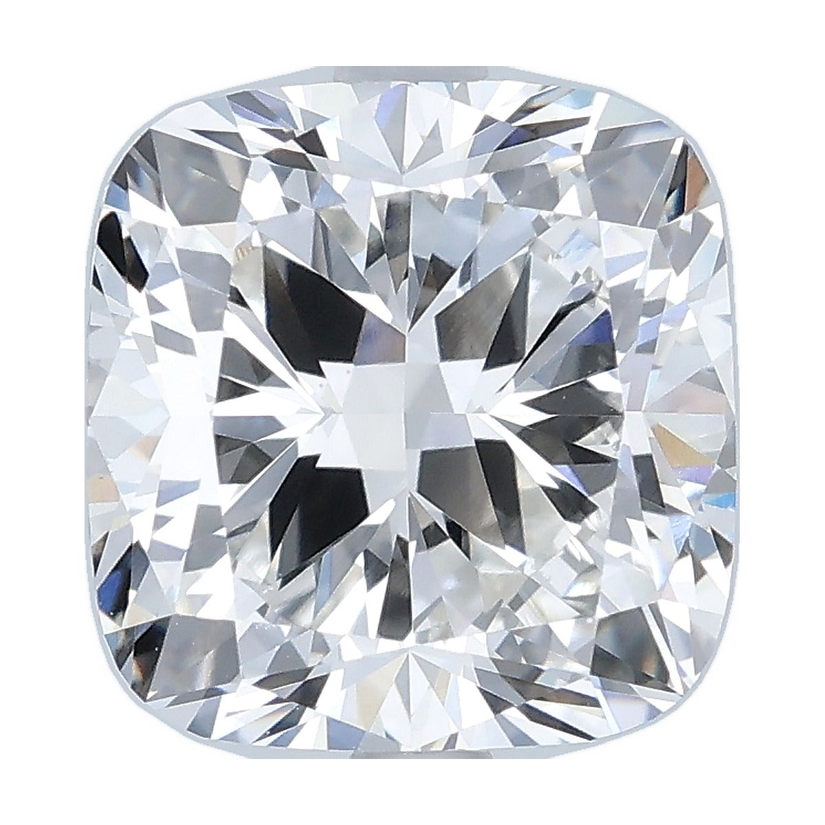 4.03 ct cushion lab-grown diamond, G color, VVS2 clarity, IGI certified, still from its 360° video