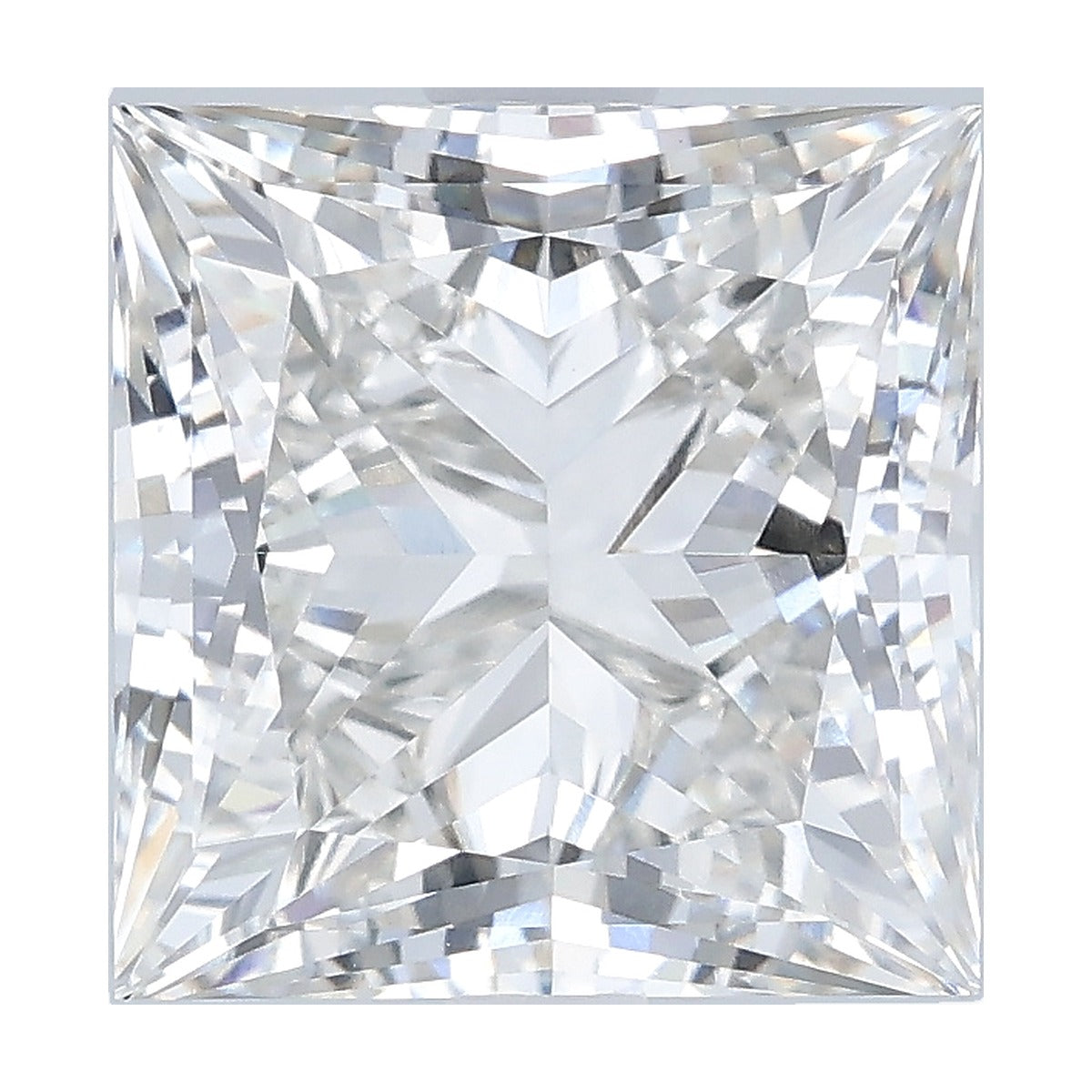 4.03 ct princess lab-grown diamond, G color, VVS2 clarity, IGI certified, still from its 360° video
