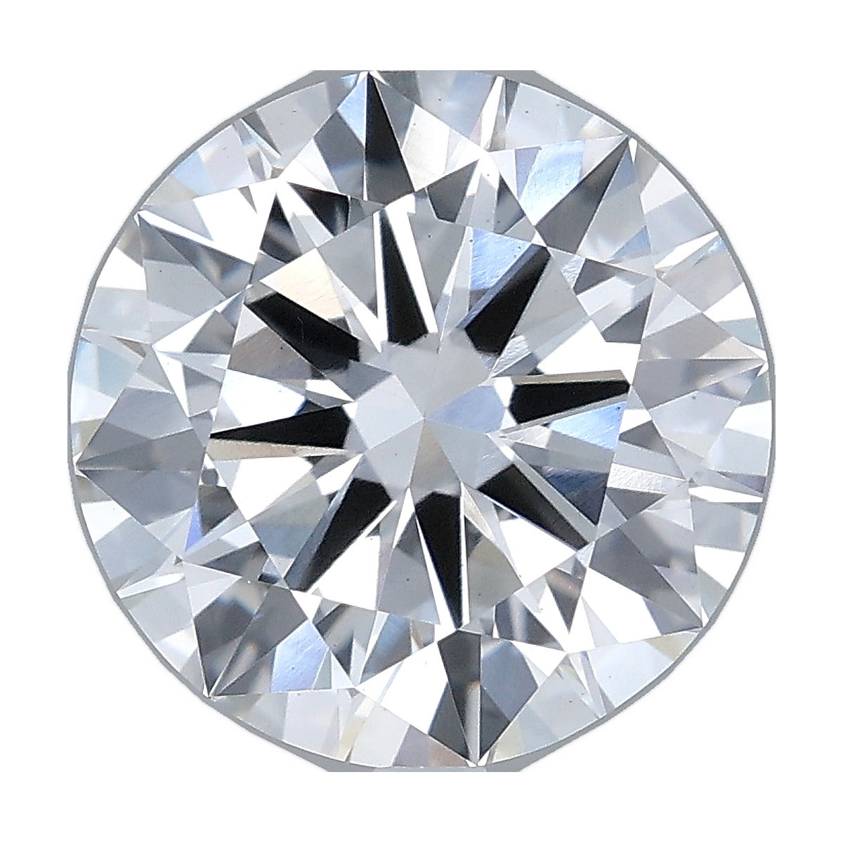 4.03 ct round lab-grown diamond, E color, VS1 clarity, IGI certified, still from its 360° video