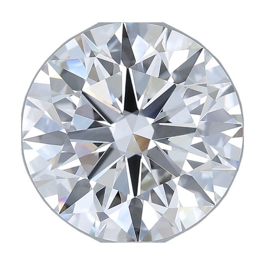 4.03 ct round lab-grown diamond, E color, VVS2 clarity, IGI certified, still from its 360° video