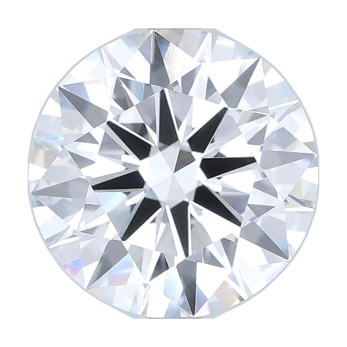 4.03 ct round lab-grown diamond, F color, VS1 clarity, IGI certified, still from its 360° video