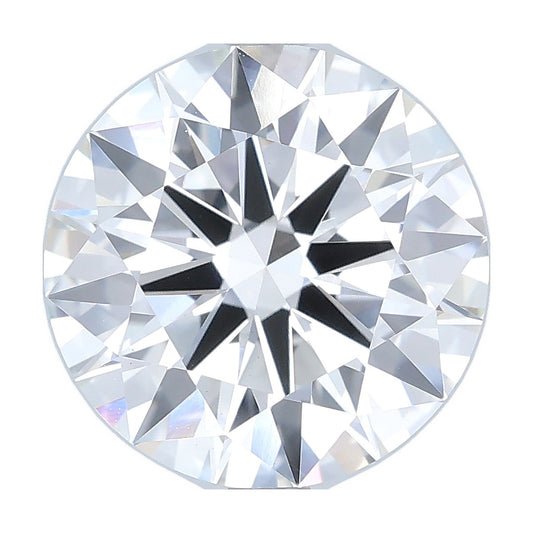 4.03 ct round lab-grown diamond, F color, VS1 clarity, IGI certified, still from its 360° video