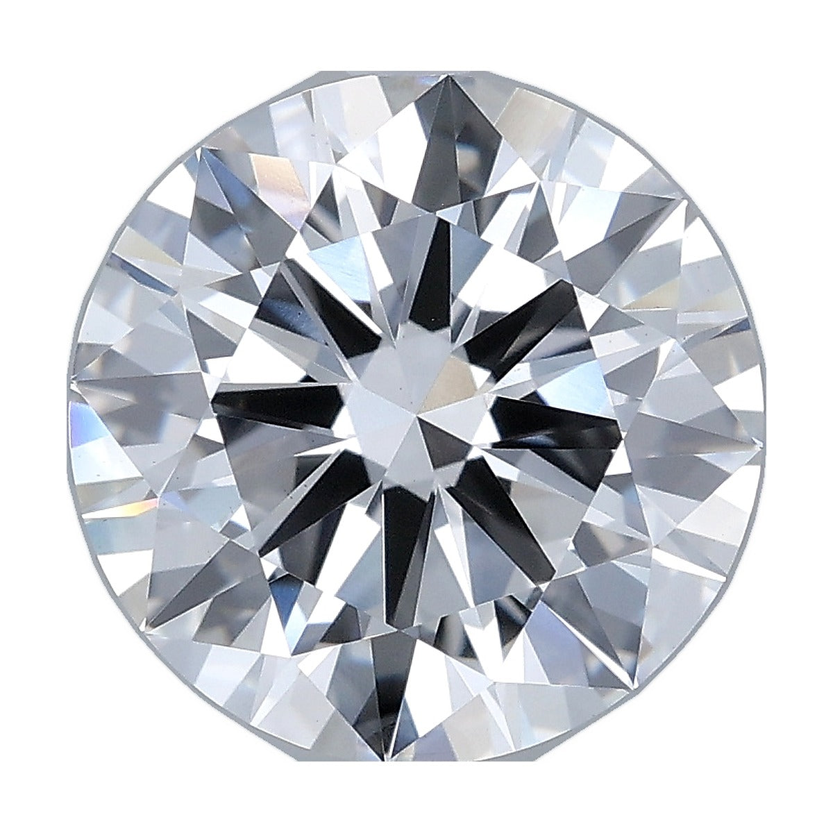 4.04 ct round lab-grown diamond, D color, VS1 clarity, IGI certified, still from its 360° video