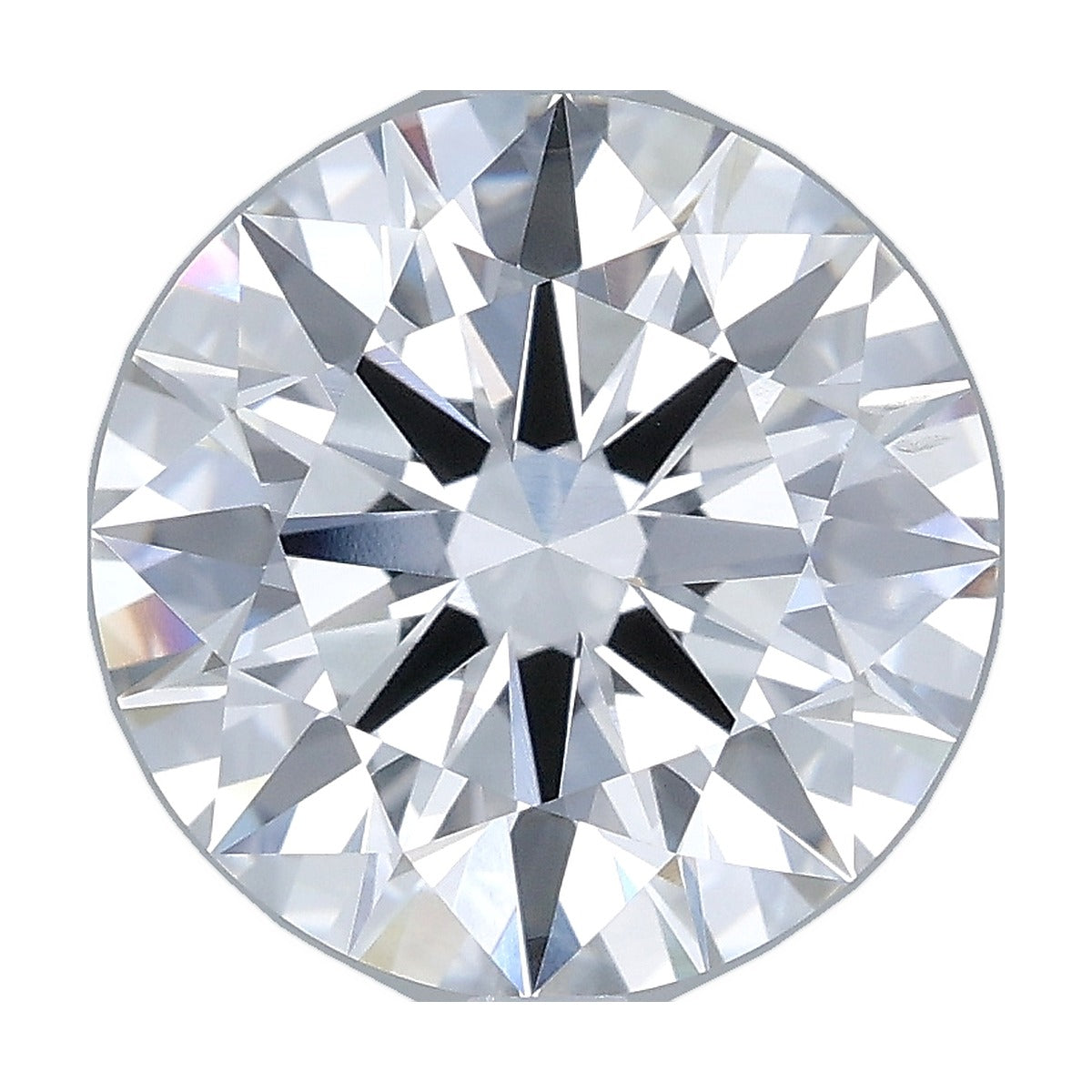 4.04 ct round lab-grown diamond, D color, VS1 clarity, IGI certified, still from its 360° video