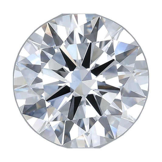 4.04 ct round lab-grown diamond, E color, VS1 clarity, IGI certified, still from its 360° video