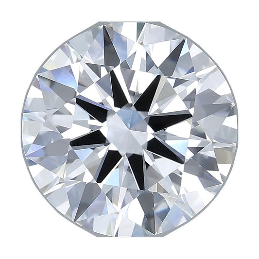 4.04 ct round lab-grown diamond, E color, VVS2 clarity, IGI certified, still from its 360° video