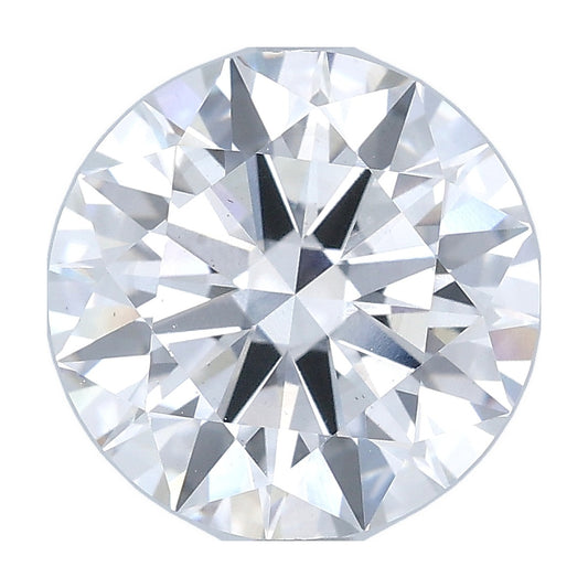 4.04 ct round lab-grown diamond, F color, VS2 clarity, IGI certified, still from its 360° video