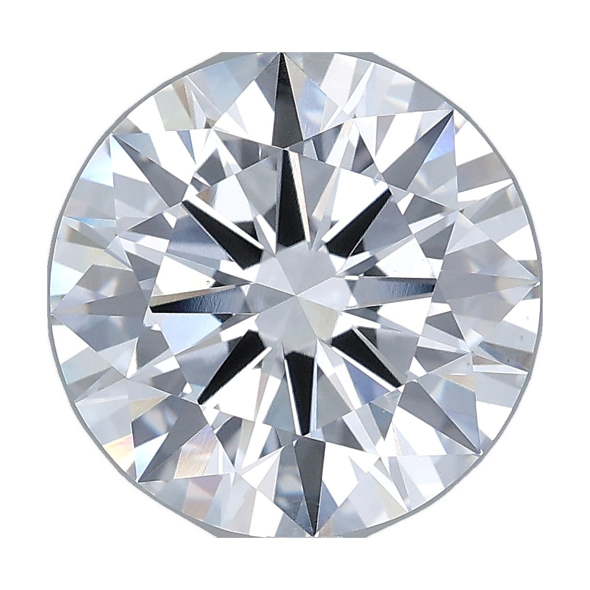 4.05 ct round lab-grown diamond, E color, VS1 clarity, IGI certified, still from its 360° video