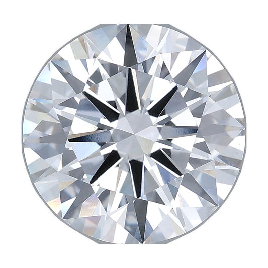 4.05 ct round lab-grown diamond, E color, VS1 clarity, IGI certified, still from its 360° video