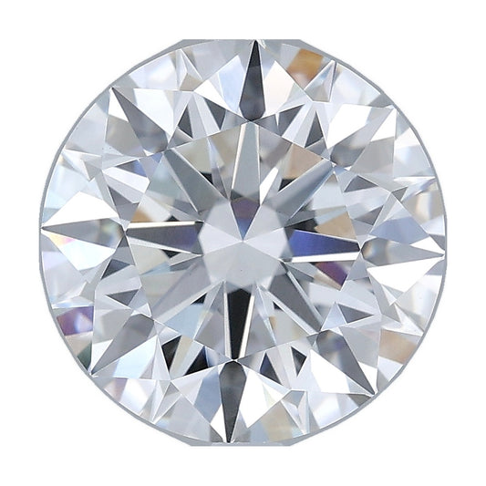 4.05 ct round lab-grown diamond, E color, VVS2 clarity, IGI certified, still from its 360° video