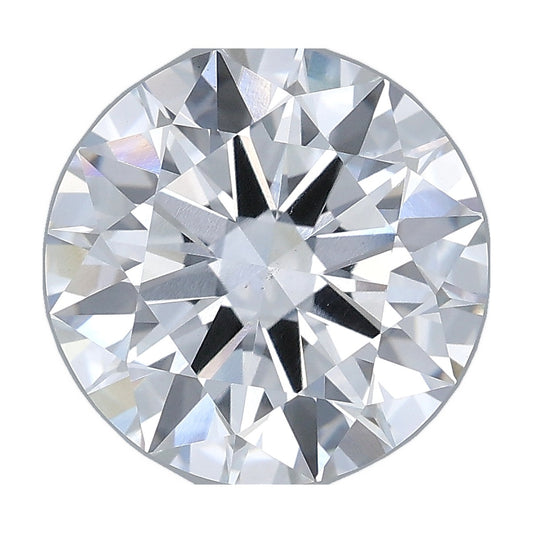 4.06 ct round lab-grown diamond, E color, VS1 clarity, IGI certified, still from its 360° video