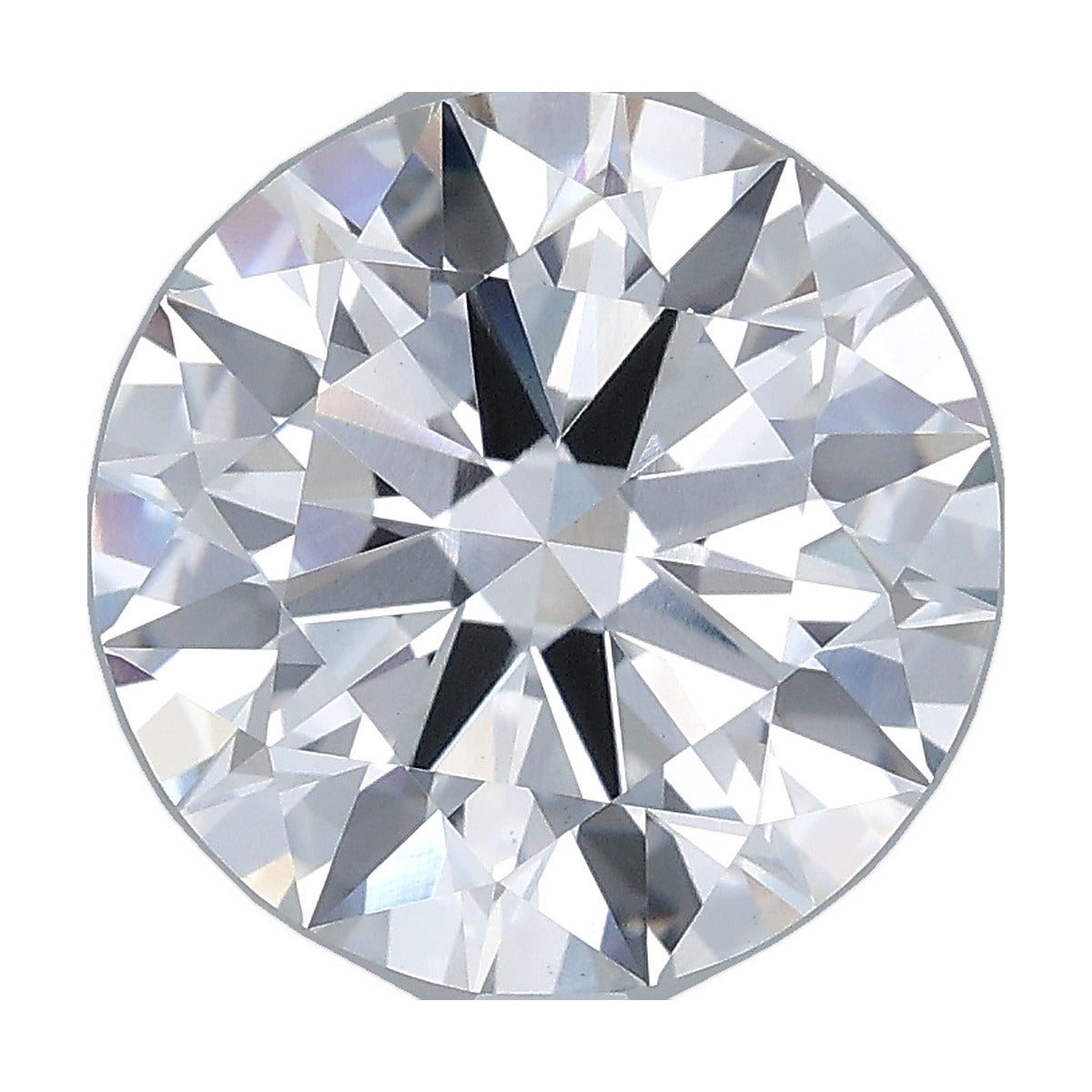 4.06 ct round lab-grown diamond, E color, VS1 clarity, IGI certified, still from its 360° video