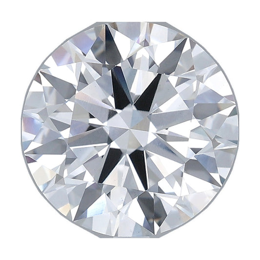 4.06 ct round lab-grown diamond, E color, VS1 clarity, IGI certified, still from its 360° video