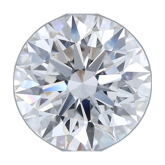 4.06 ct round lab-grown diamond, E color, VS1 clarity, IGI certified, still from its 360° video