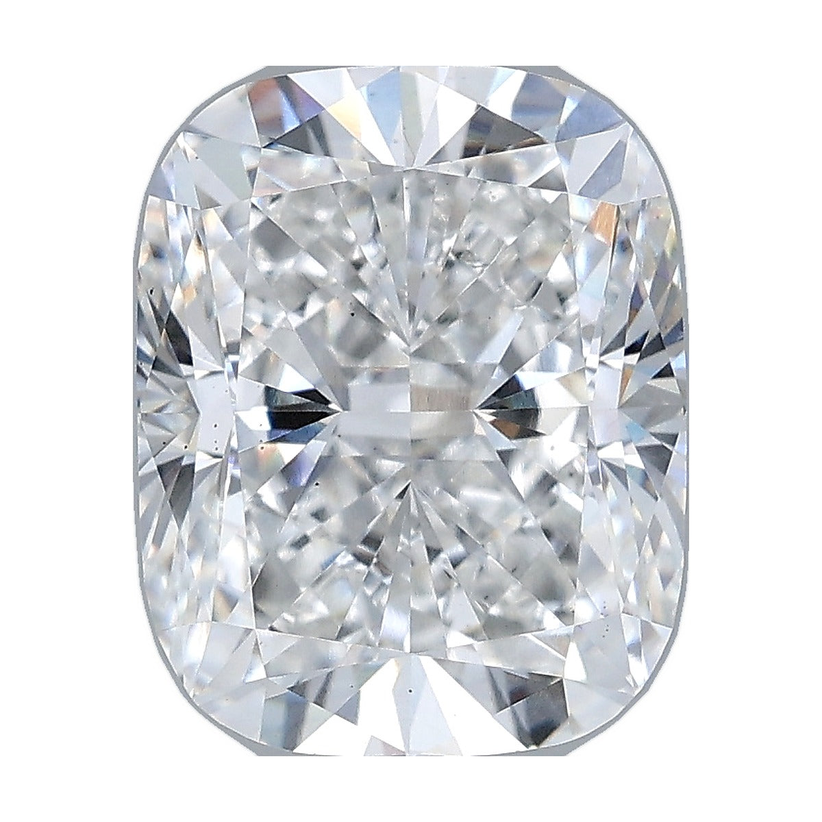 4.07 ct elongated cushion lab-grown diamond, E color, VS2 clarity, IGI certified, still from its 360° video