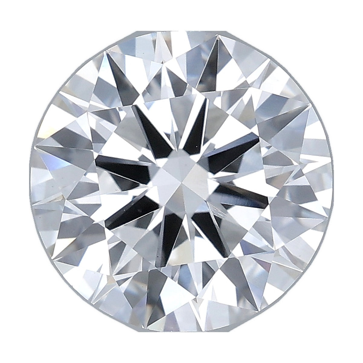 4.07 ct round lab-grown diamond, E color, VS1 clarity, IGI certified, still from its 360° video
